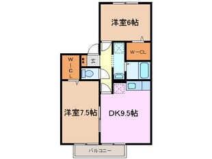 高茶屋駅 徒歩19分 2階の物件間取画像